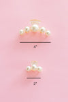 Pearl Hair Claw Clip Set - 2PK - lemon blonde boutique