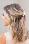 Pearl Hair Claw Clip Set - 2PK - lemon blonde boutique