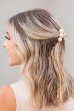 Pearl Hair Claw Clip Set - 2PK - lemon blonde boutique